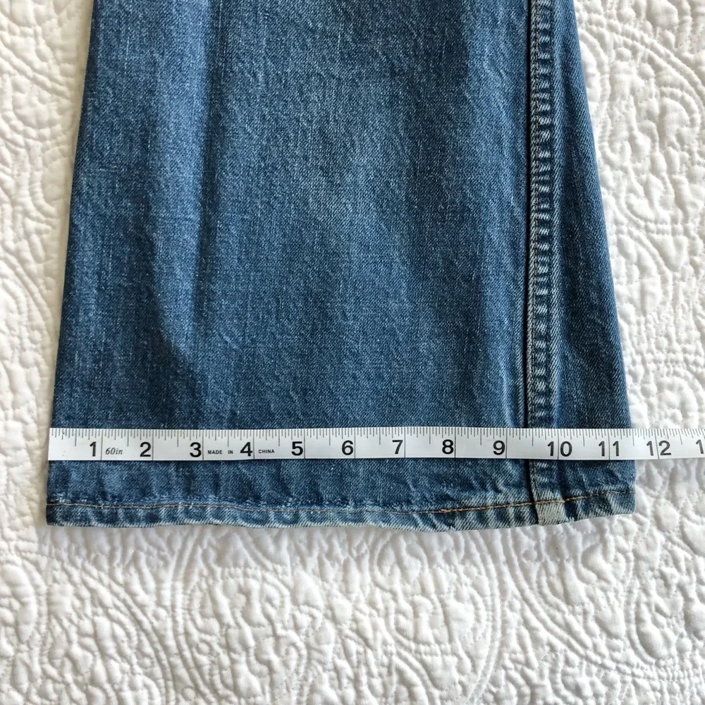 Vintage 70s Levis 684 Orange Tab Bell Bottom Super Flare Jeans - Picture 3 of 14